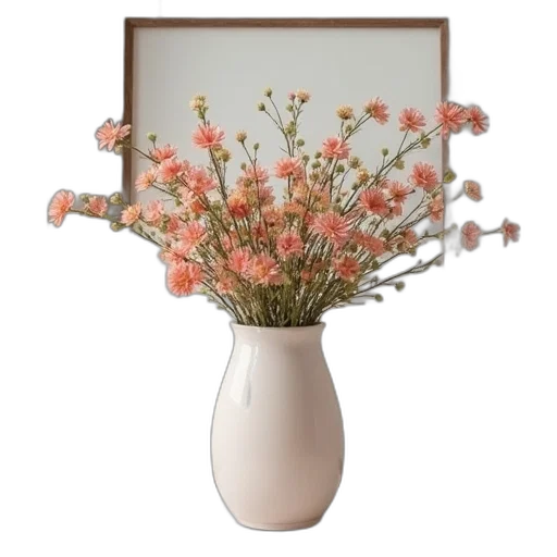 flower, furniture, crown, staff, 3d render, photorealistic, pastel, earth tones transparent PNG cut-out