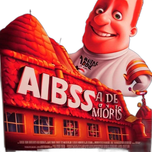 food, 3d render, concept art, fire, poster, abby, adventure, featuring transparent PNG cut-out