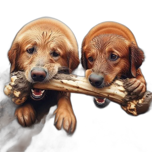 weapon, photorealistic, oil painting, watercolor, two, golden, retrievers, lie transparent PNG cut-out