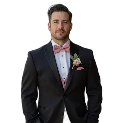 jacket, staff, dress, face, groomsmid, has, his, groomsmail transparent PNG cut-out