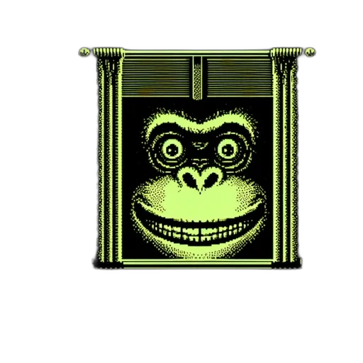 mask, creature, robot, face, pixel art, 3d render, concept art, vaporwave transparent PNG cut-out
