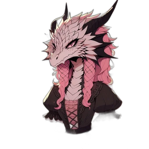dragon, creature, mask, staff, concept art, pixel art, fantasy art, vaporwave transparent PNG cut-out