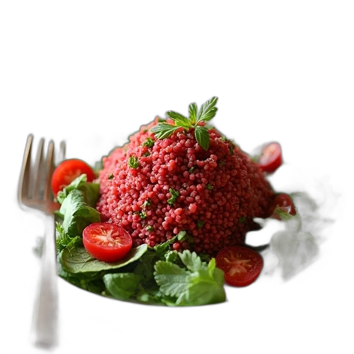 food, crown, photorealistic, 3d render transparent PNG cut-out