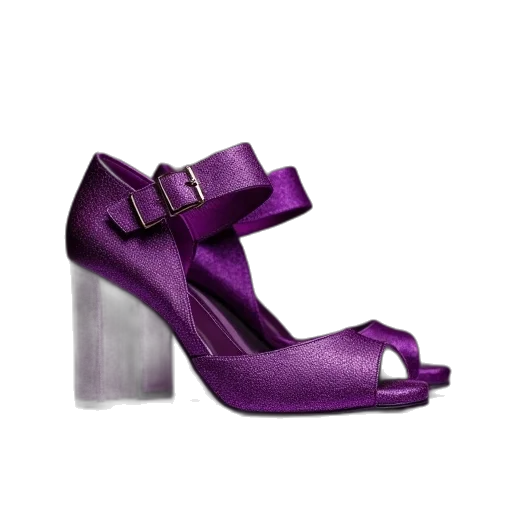 shoes, 3d render, photorealistic, vivien, sneak, purple transparent PNG cut-out