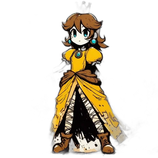 dress, staff, weapon, jacket, pixel art, concept art, anime, fantasy art transparent PNG cut-out