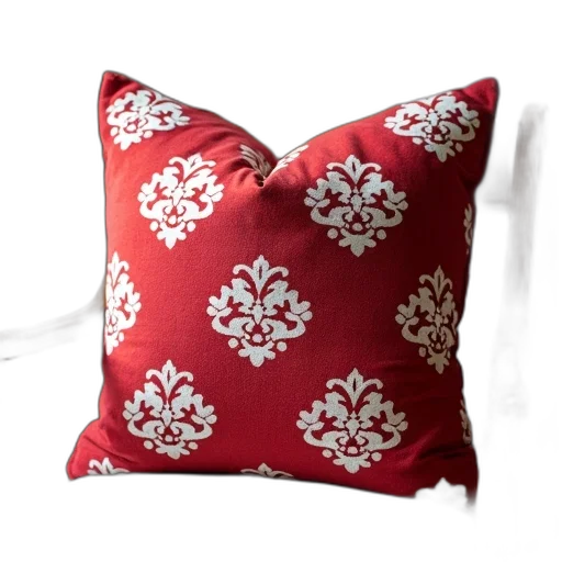 furniture, crown, umbrella, 3d render, red, close-up, view, velvet transparent PNG cut-out