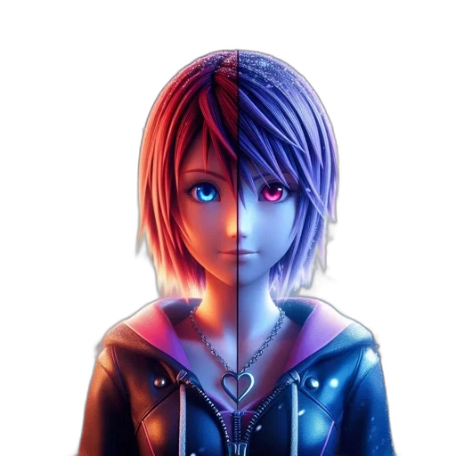 jacket, face, robot, mask, concept art, anime, 3d render, pixel art transparent PNG cut-out