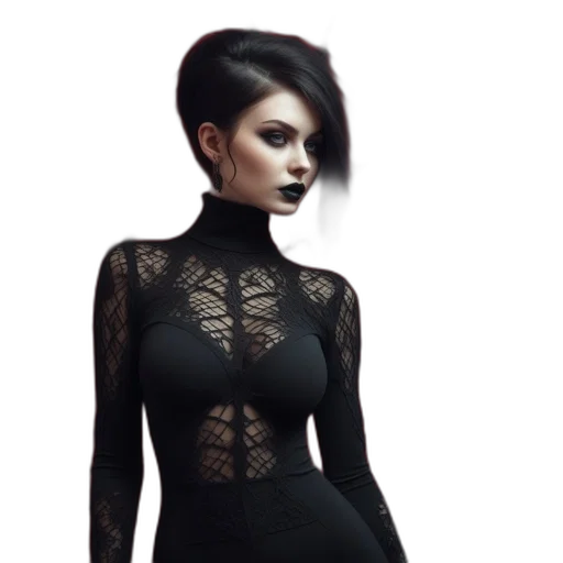 dress, jewelry, face, staff, fantasy art, pixel art, concept art, cyberpunk transparent PNG cut-out