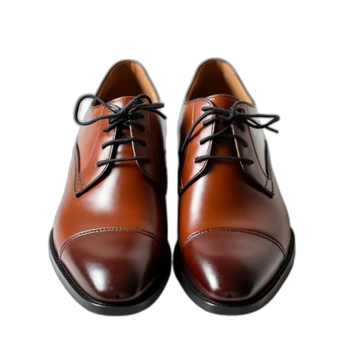 shoes, 3d render, photorealistic, pair, brown, leather, dress, laces transparent PNG cut-out