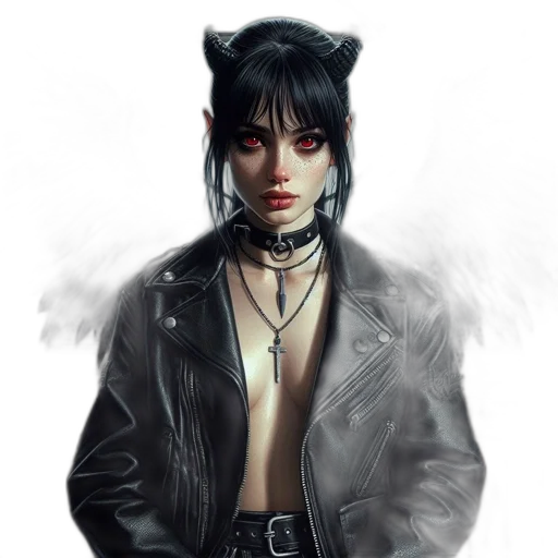 jacket, face, fantasy art, cyberpunk, concept art, photorealistic, neon lights, dark transparent PNG cut-out