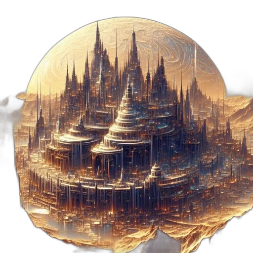 crown, concept art, fantasy art, 3d render, photorealistic, outer space, underwater, city street transparent PNG cut-out