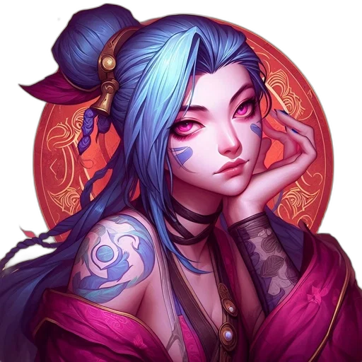 face, fantasy art, concept art, anime transparent PNG cut-out