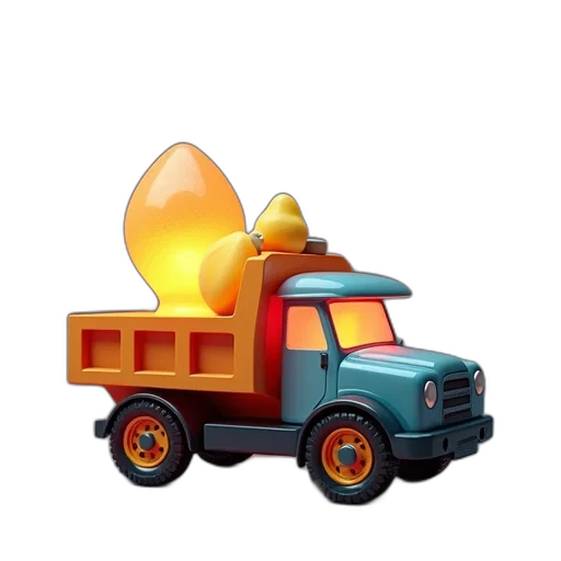 weapon, car, food, hat, concept art, 3d render, pixel art, fire transparent PNG cut-out