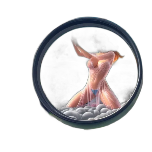 jewelry, dress, umbrella, hat, concept art, fantasy art, 3d render, pixel art transparent PNG cut-out