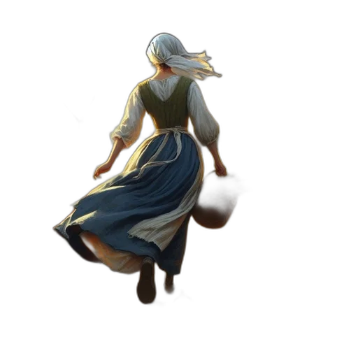 dress, staff, dragon, mask, concept art, fantasy art, 3d render, pixel art transparent PNG cut-out