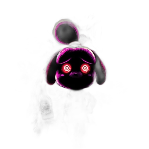 creature, mask, robot, animal, concept art, 3d render, pixel art, vaporwave transparent PNG cut-out