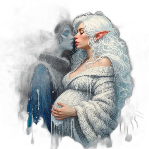 dragon, fantasy art, concept art, watercolor, pixel art, snow, fog, fire transparent PNG cut-out