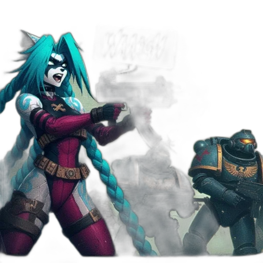 robot, weapon, concept art, fantasy art, cyberpunk, comic book art, outer space, dark transparent PNG cut-out