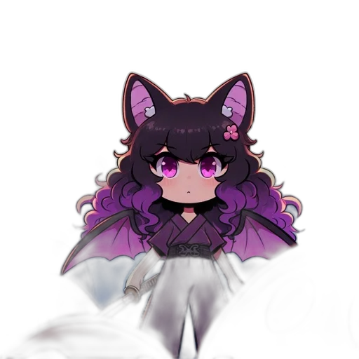 creature, staff, mask, animal, pixel art, anime, fantasy art, vaporwave transparent PNG cut-out