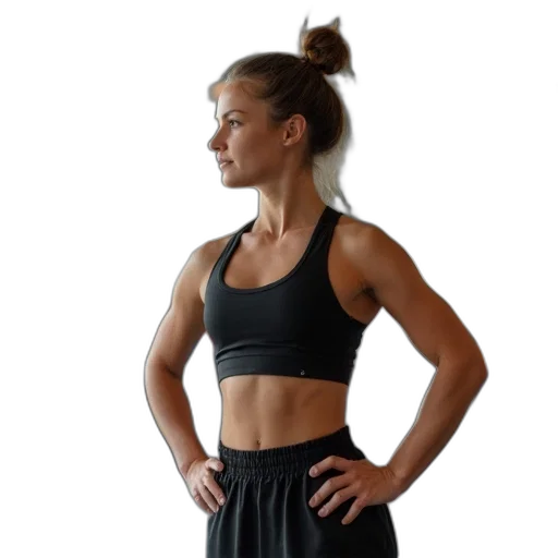 staff, jacket, women, workout transparent PNG cut-out