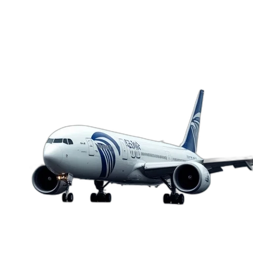 3d render, photorealistic, concept art, egyptair transparent PNG cut-out