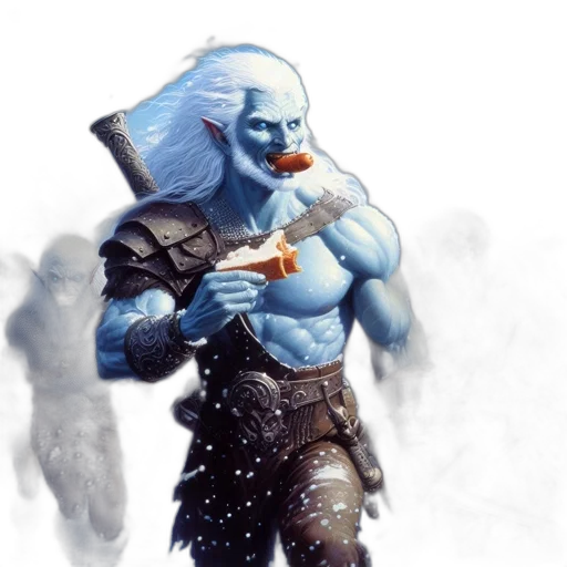 concept art, fantasy art, comic book art, photorealistic, blue, elven, warriors, stand transparent PNG cut-out