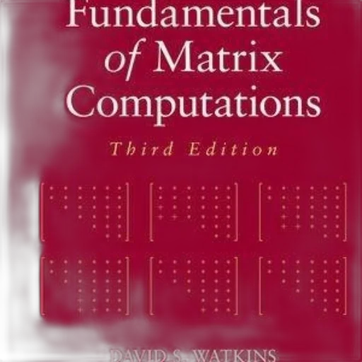 fundamentals, matrix, computations, third, edition, david, watkins, featuring transparent PNG cut-out