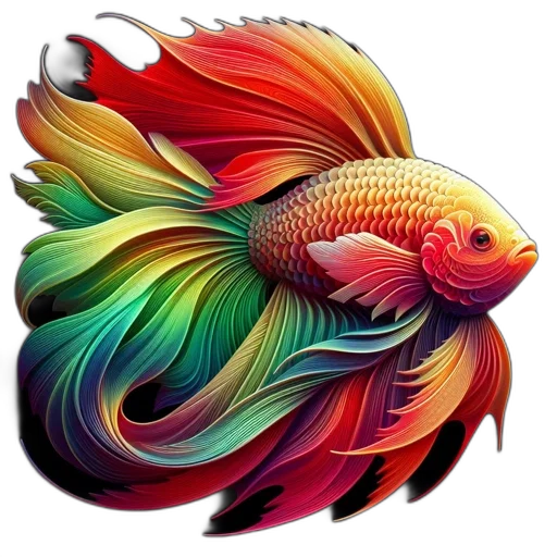 animal, creature, dragon, photorealistic, watercolor, 3d render, fantasy art, underwater transparent PNG cut-out