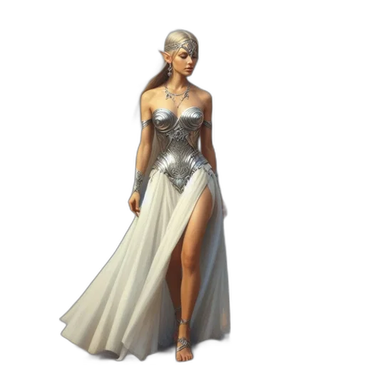dress, jewelry, concept art, fantasy art, 3d render, pixel art, earth tones, golden transparent PNG cut-out