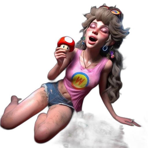 creature, concept art, 3d render, fantasy art, photorealistic, 3d-rendered, woman, resembling transparent PNG cut-out