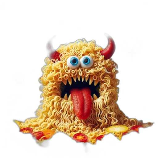 food, mask, animal, dragon, 3d render, photorealistic, concept art, whimsical transparent PNG cut-out
