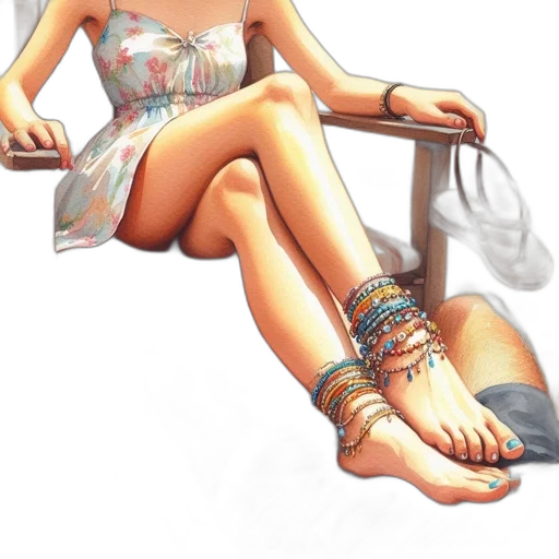jewelry, dress, staff, shoes, concept art, photorealistic, 3d render, fantasy art transparent PNG cut-out
