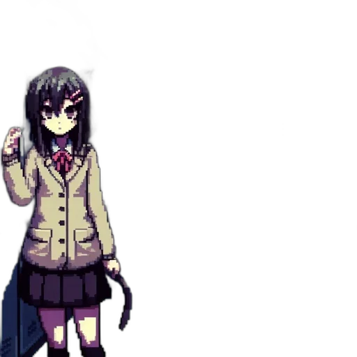 staff, weapon, creature, animal, pixel art, anime, concept art, cartoon transparent PNG cut-out
