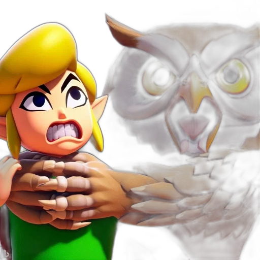 mask, concept art, pixel art, fantasy art, 3d render, anthropomorphic, owl, holds transparent PNG cut-out