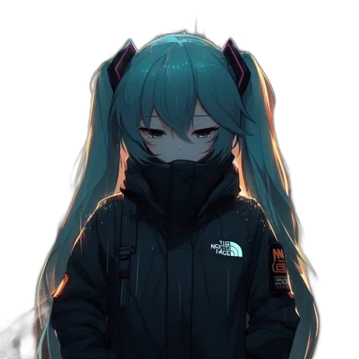 mask, jacket, face, dragon, anime, cyberpunk, pixel art, 3d render transparent PNG cut-out