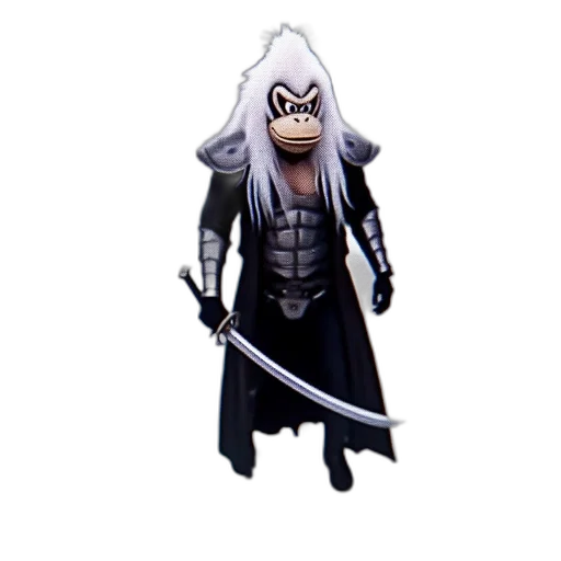 mask, staff, concept art, 3d render, pixel art, fantasy art, monochrome, person transparent PNG cut-out