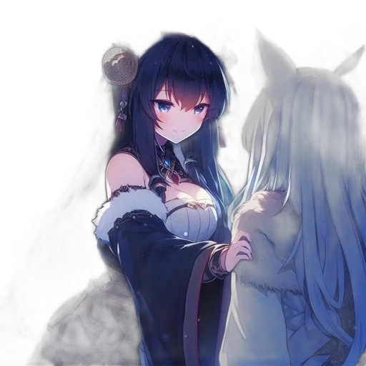 dress, weapon, mask, dragon, anime, fantasy art, concept art, pixel art transparent PNG cut-out