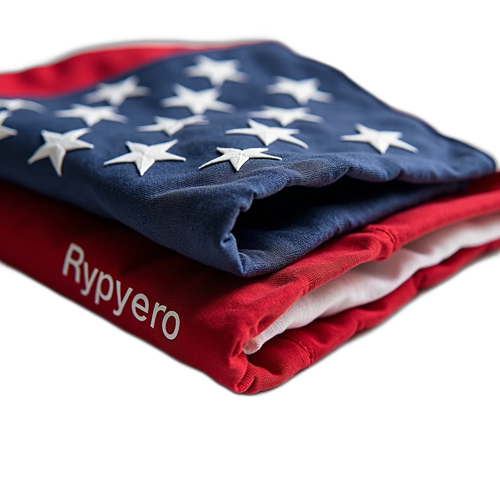 jacket, 3d render, close-up, view, red, white, blue, american transparent PNG cut-out