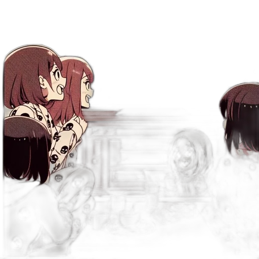 mask, crown, hair, face, anime, concept art, pixel art, 3d render transparent PNG cut-out