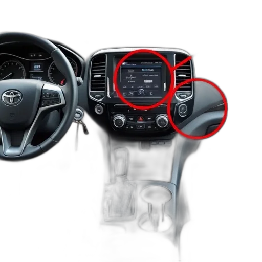 car, first, image, shows, interior, focus, dashboard, center transparent PNG cut-out