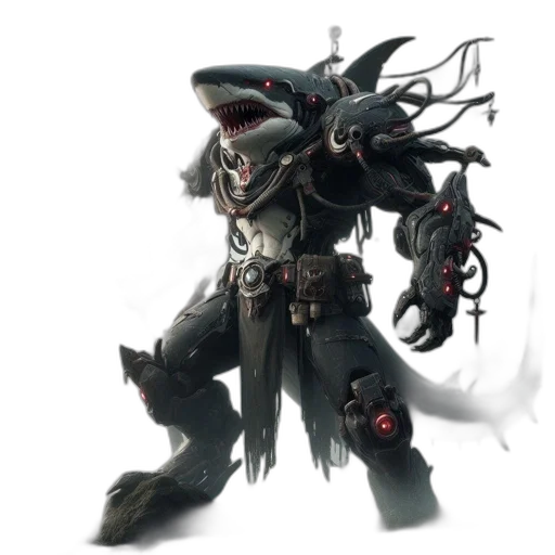 robot, weapon, dragon, creature, concept art, fantasy art, 3d render, cyberpunk transparent PNG cut-out