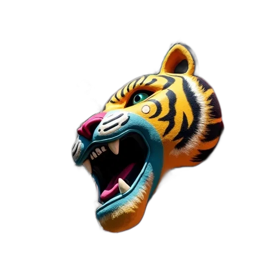 mask, animal, creature, jewelry, 3d render, concept art, photorealistic, fantasy art transparent PNG cut-out