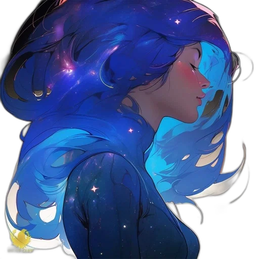 crown, hair, dress, face, concept art, fantasy art, watercolor, anime transparent PNG cut-out