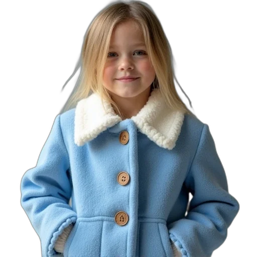 jacket, photorealistic, 3d render, blue transparent PNG cut-out