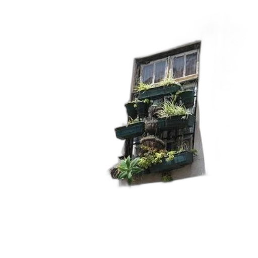building, furniture, flower, face, 3d render, photorealistic, concept art, pixel art transparent PNG cut-out