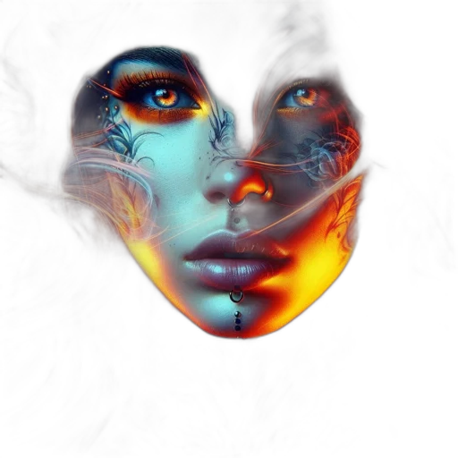 mask, face, robot, jewelry, photorealistic, fantasy art, concept art, 3d render transparent PNG cut-out