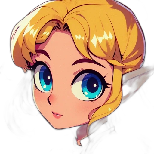 face, crown, staff, pixel art, concept art, fantasy art, anime, pastel transparent PNG cut-out
