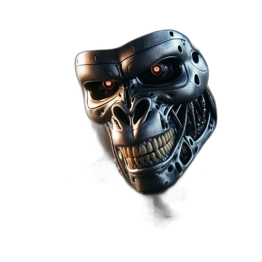 mask, robot, face, jewelry, 3d render, concept art, photorealistic, comic book art transparent PNG cut-out