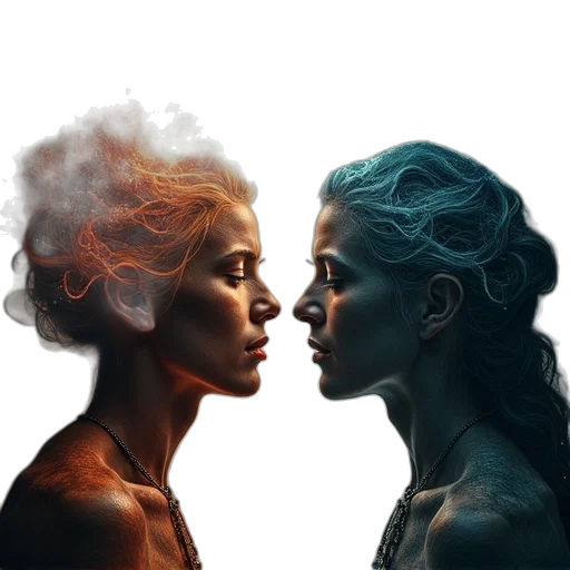 face, mask, concept art, photorealistic transparent PNG cut-out