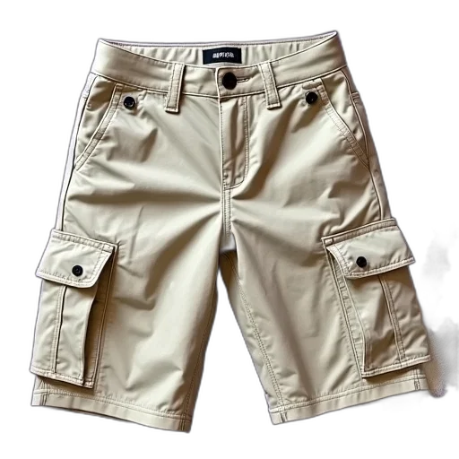 jacket, earth tones, pair, khaki, cargo, shorts, dinosaur, patch transparent PNG cut-out